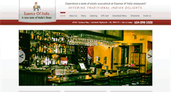 Desktop Screenshot of essenceofindiarestaurant.com
